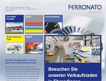 Tablet Screenshot of ferronato.ch